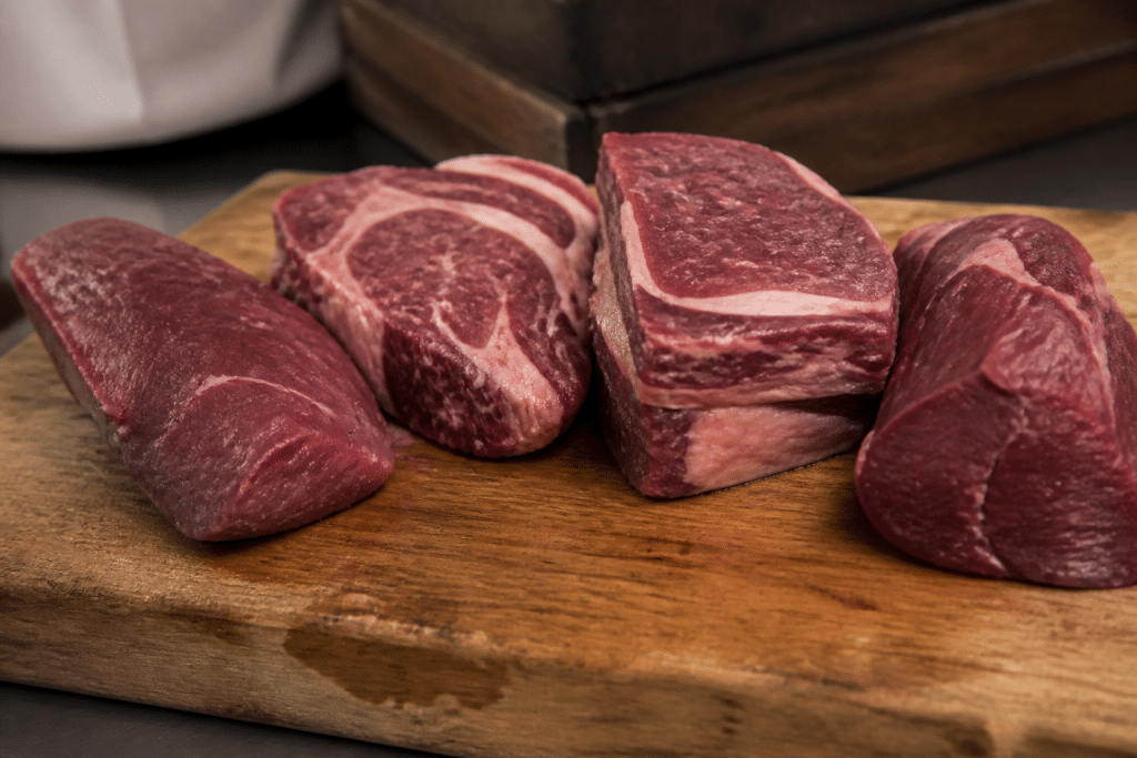 Differentes coupes boeuf cuisson longue pot