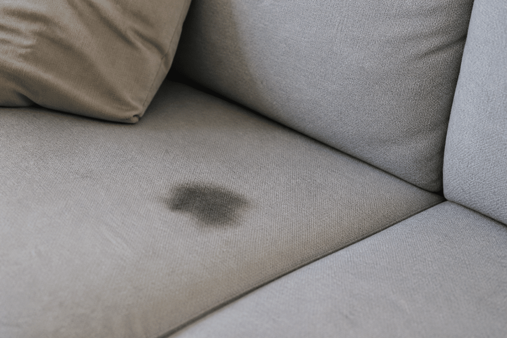 Tissu microfibre avec tache sombre resistant au nettoyage